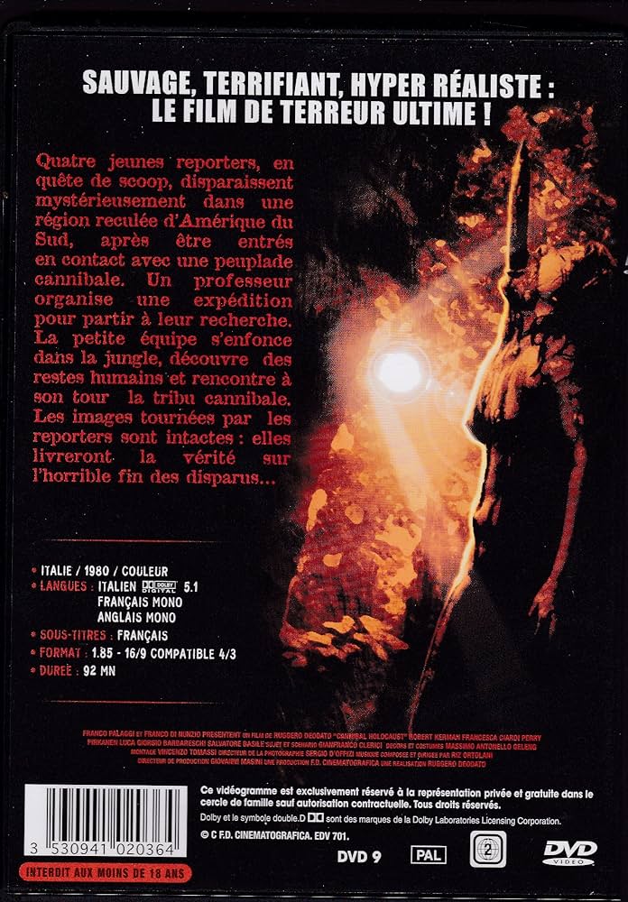 Cannibal Holocaust: Amazon.co.uk: DVD & Blu-ray